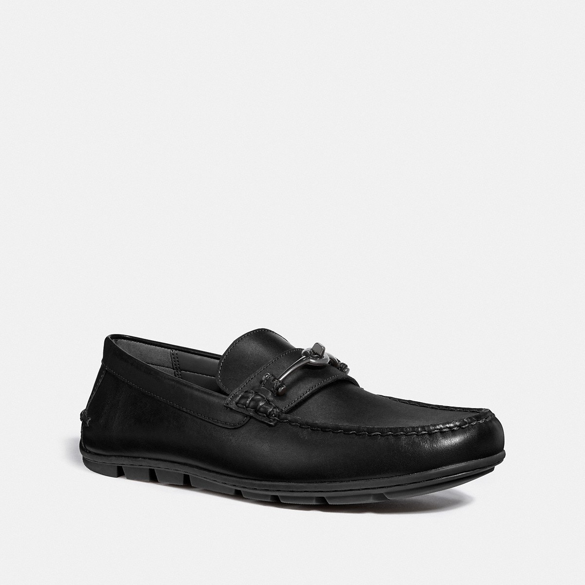 Coach Mott Driver Black Leather Loafer Size US 9D - FG2984 BLK