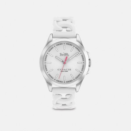Coach Libby Watch 34 Mm White - Ready Stock US