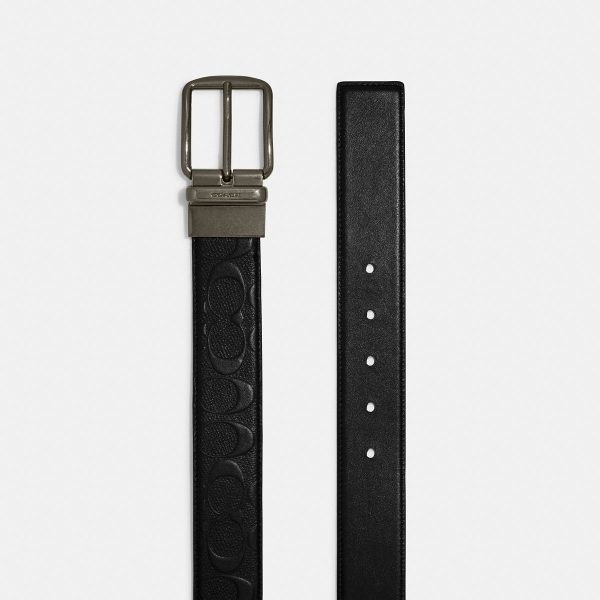 Coach Harness Buckle Cut-To-Size Reversible Belt 38 Mm - Preorder | Authentic from USA outlet | Amaboxly Malaysia