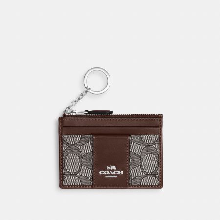 Coach Mini Skinny Id Case In Signature Jacquard - Preorder