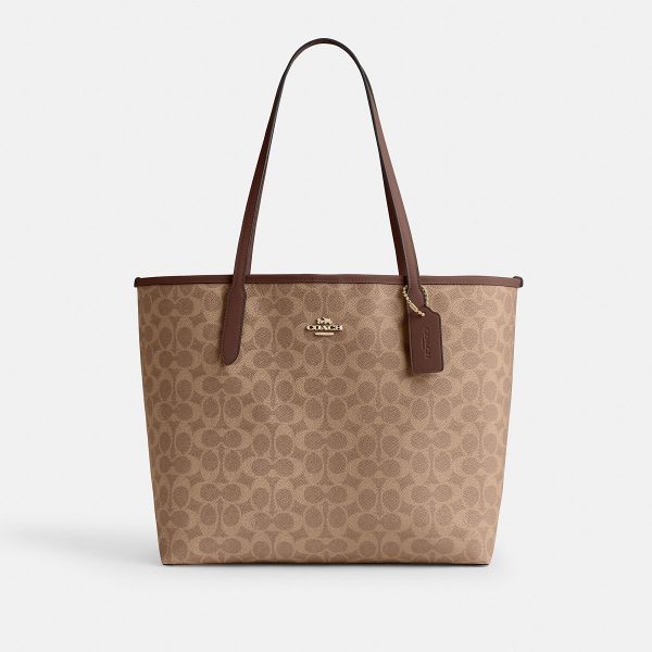 Coach City Tote Bag In Signature Canvas - Preorder