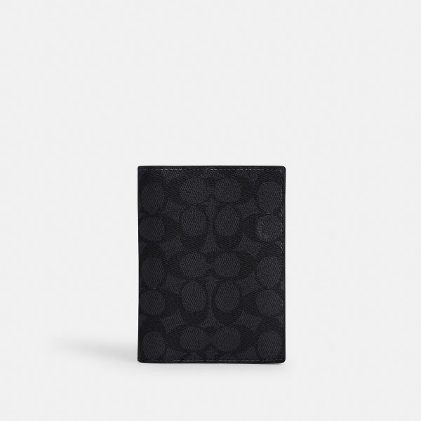 Coach Passport Card Case In Signature Canvas - Preorder