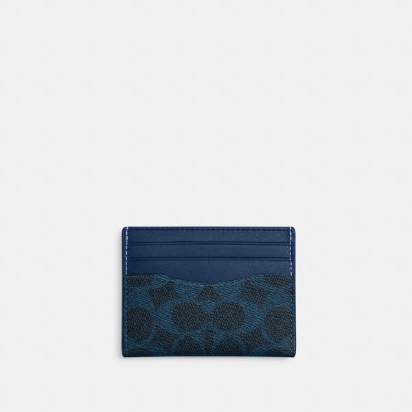 Coach Slim Id Card Case In Signature Canvas - Preorder