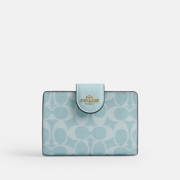Coach Medium Corner Zip Wallet In Signature Canvas - Preorder
