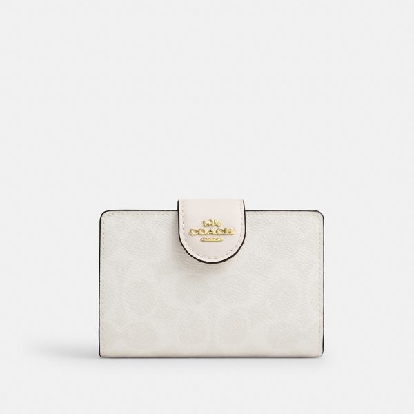 Coach Medium Corner Zip Wallet In Signature Canvas - Preorder