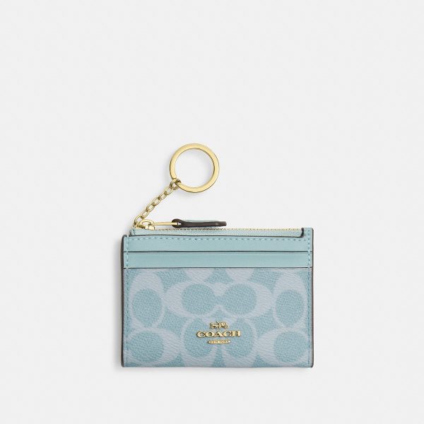 Coach Mini Skinny Id Case In Signature Canvas - Preorder