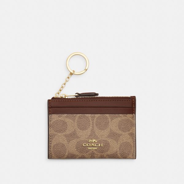 Coach Mini Skinny Id Case In Signature Canvas - Preorder