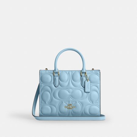 Coach Maggie Small Tote Bag In Signature Leather - Preorder
