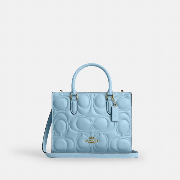 Coach Maggie Small Tote Bag In Signature Leather - Preorder