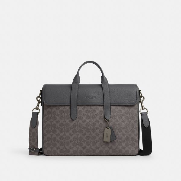 Coach Sullivan Portfolio Brief In Signature Canvas - Preorder