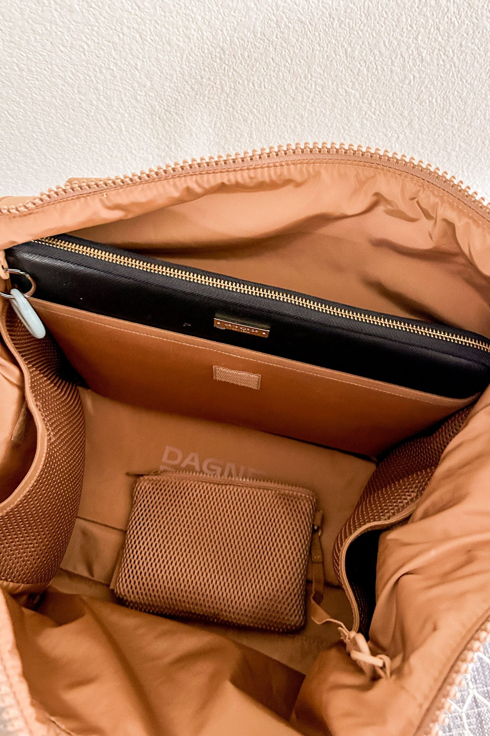 Dagne Dover Enzo interior organisation pockets lifestyle flat lay