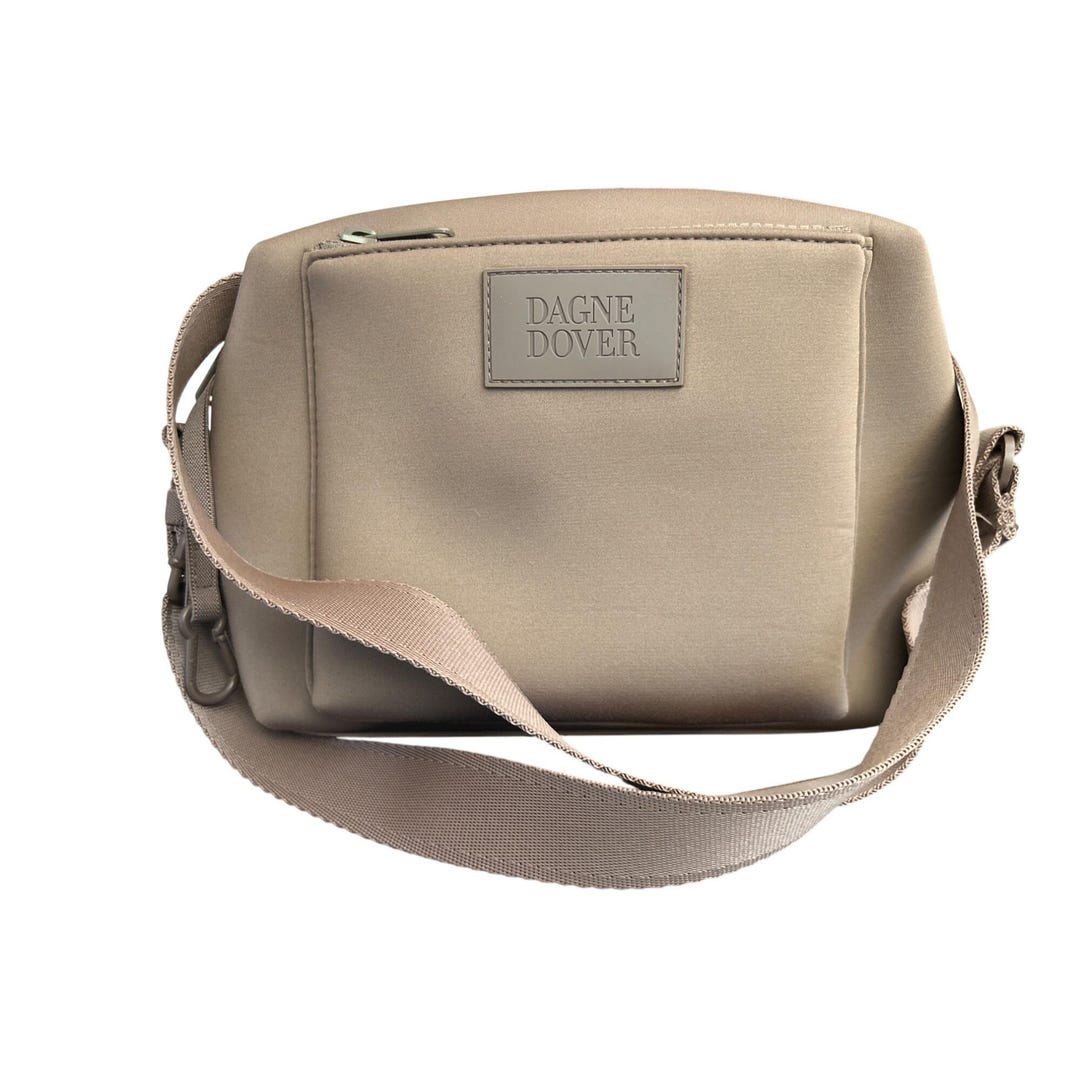 Dagne Dover Rue shoulder bag Dune beige sand neoprene 2026