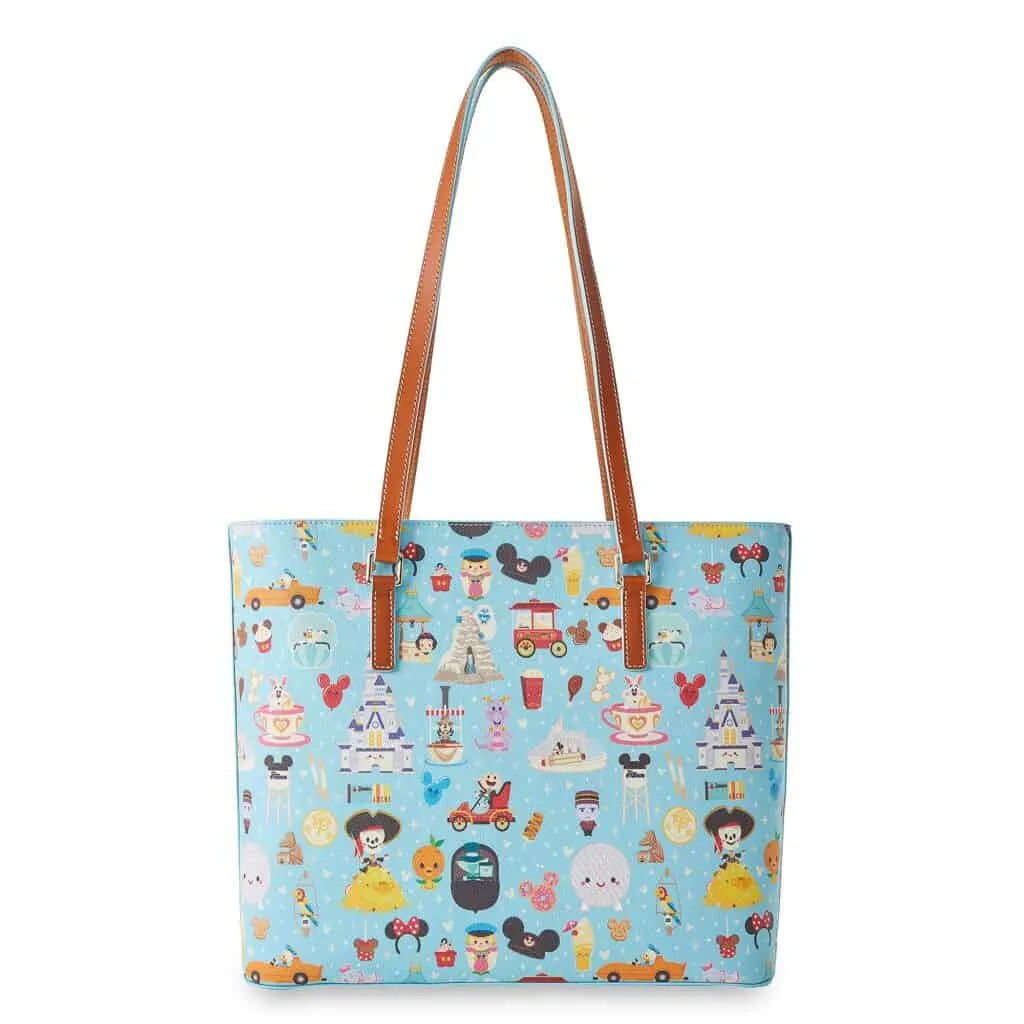 Dooney Bourke Disney Parks Jerrod Maruyama tote bag colorful art characters full view