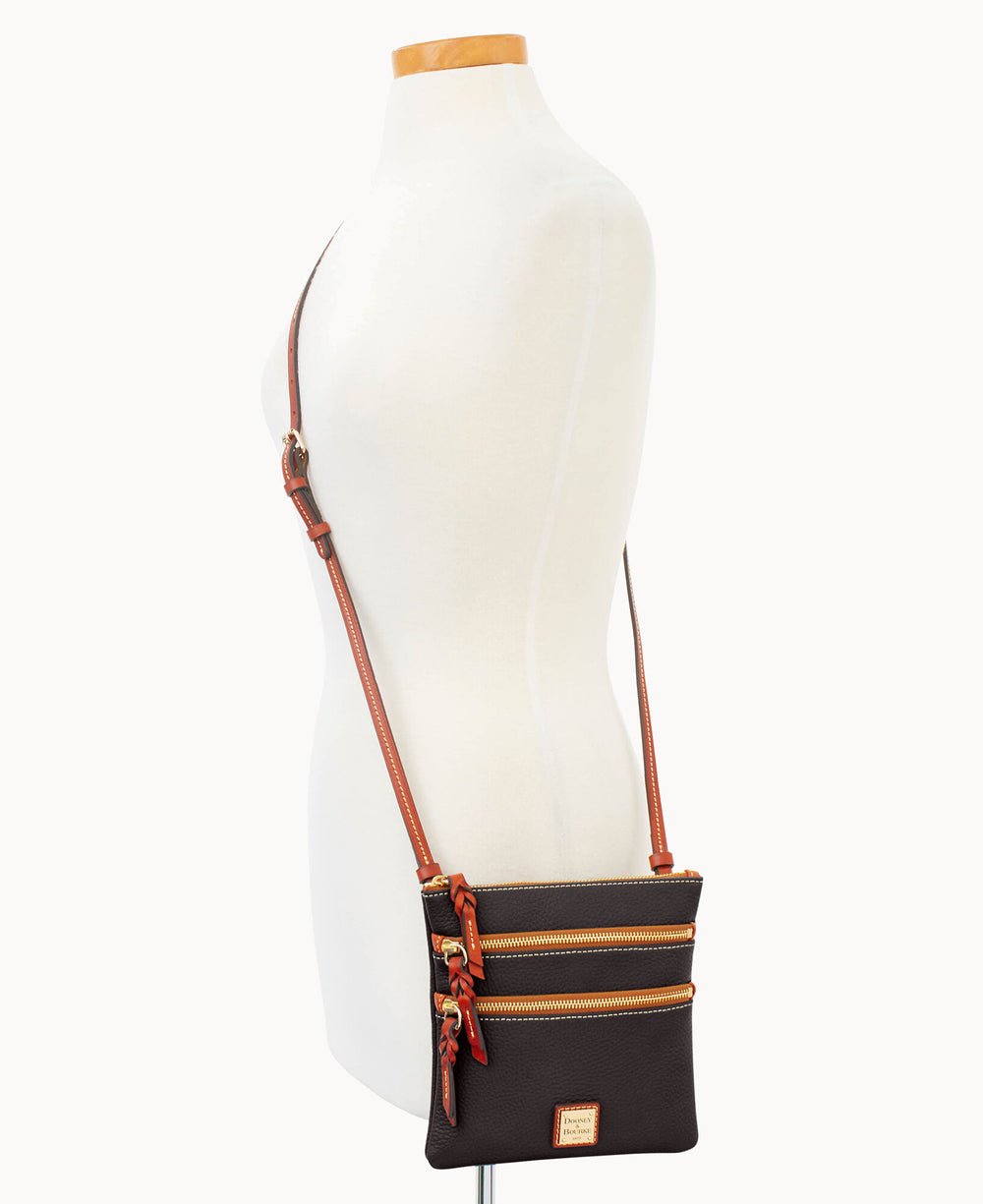 Dooney Bourke Essex Triple Zip Shopper tote camel tan 2026