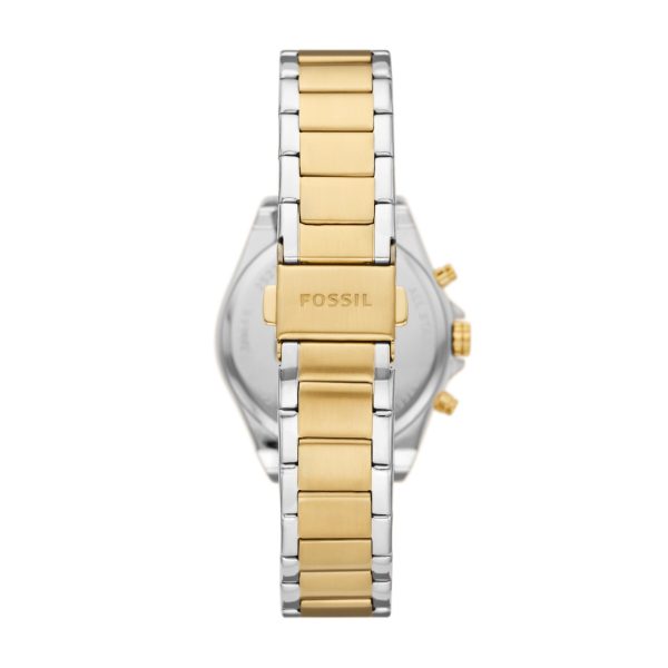 Fossil Modern Courier BQ3849 two-tone stainless steel bracelet and clasp