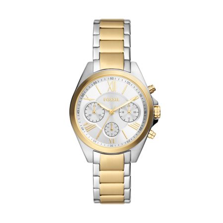 Fossil Modern Courier BQ3849 two-tone watch, front view