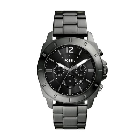 Fossil Privateer Chronograph Smoke Stainless Steel Watch front