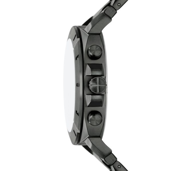 Fossil Privateer Chronograph Smoke Stainless Steel Watch side profile
