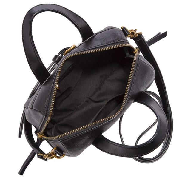 Fossil Sydney Mini Satchel Black interior