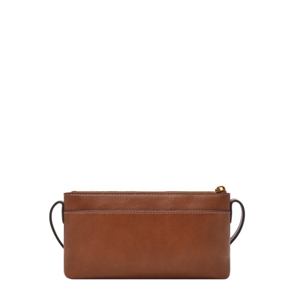 Fossil Sofia 2-in-1 Crossbody in Brown and Cream, rear view