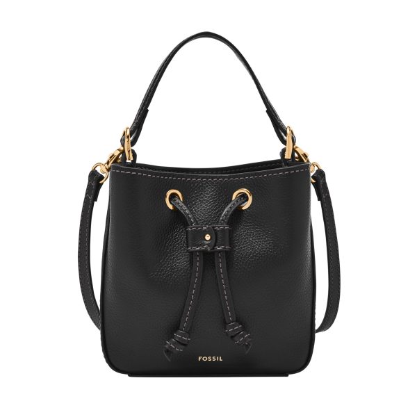 Fossil Tessa Small Bucket Bag Black front