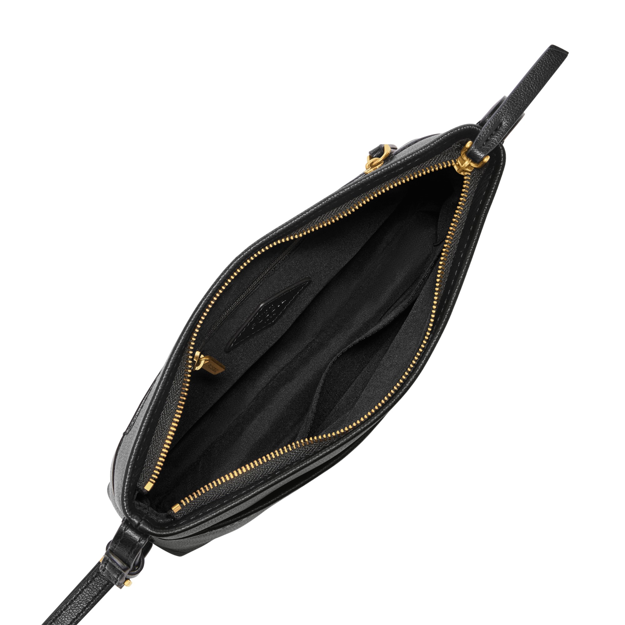 Fossil Phoebe Small Crossbody Black interior