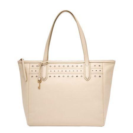 Fossil Sydney Tote Cream | Authentic from USA outlet | Amaboxly Malaysia
