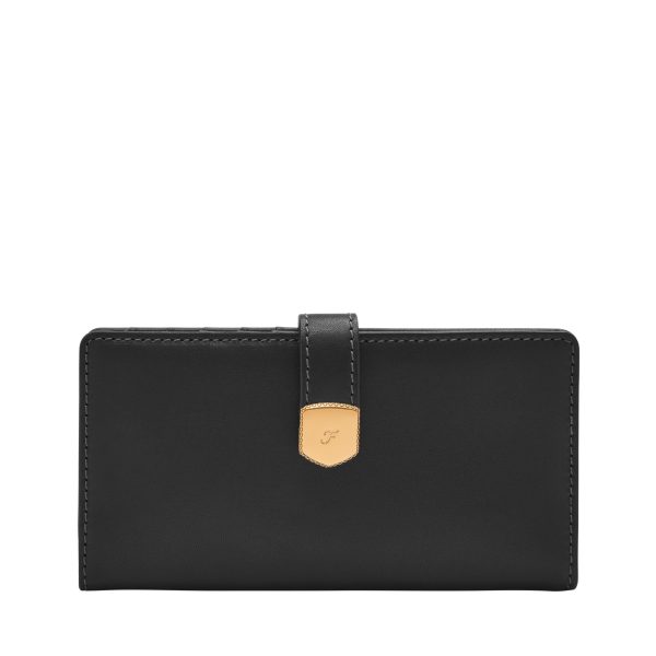 Fossil Lennox Tab Bifold Wallet Black front
