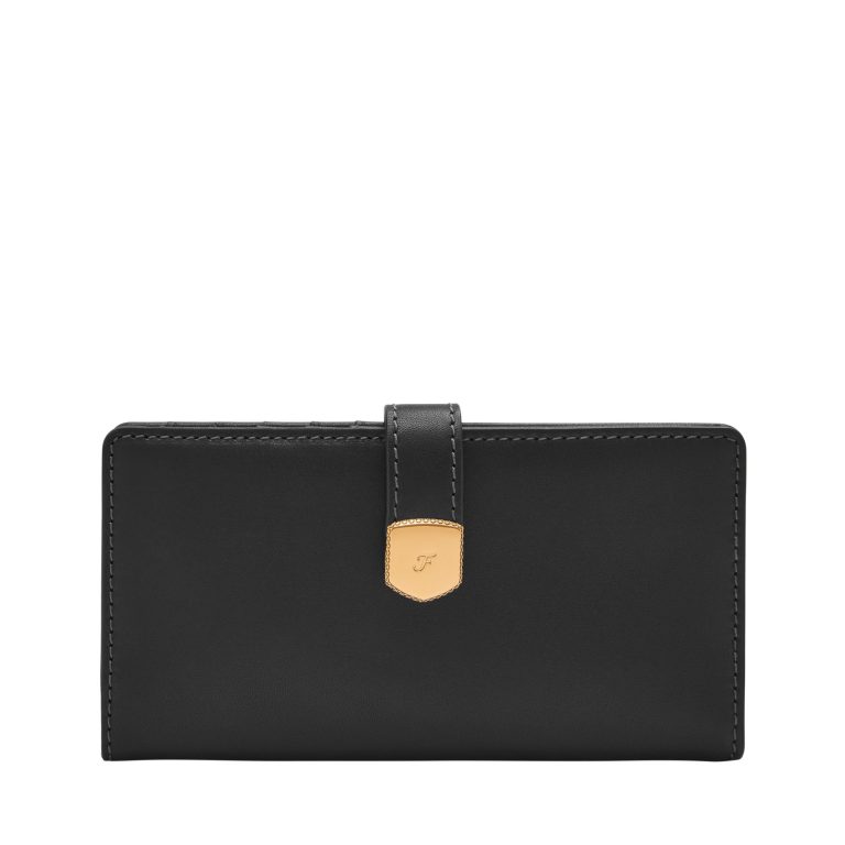 Fossil Lennox Tab Bifold Wallet Black - Ready Stock Malaysia
