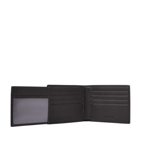Fossil Enric Black leather wallet interior