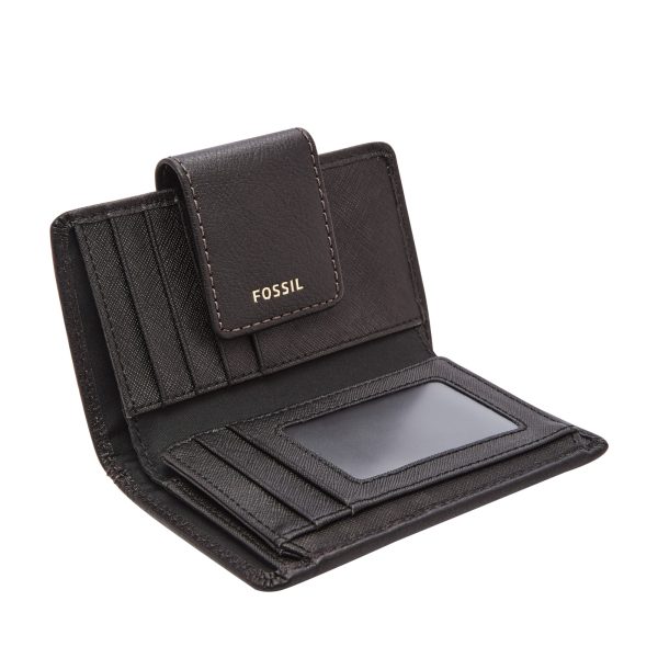 Fossil Madison Multifunction Wallet Black interior
