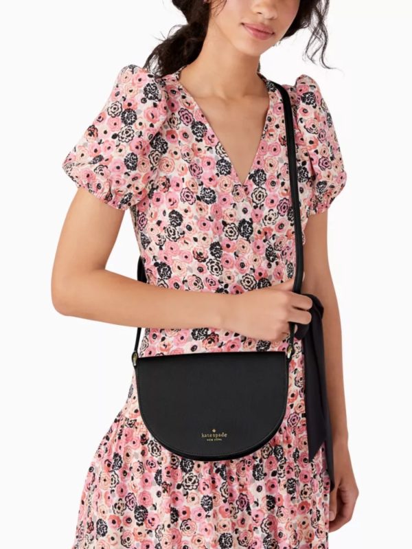 Kate Spade Luna Crescent Crossbody Black - Preorder