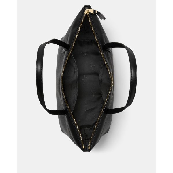 Kate Spade All Day Spade Flower Tote Bag Black interior view