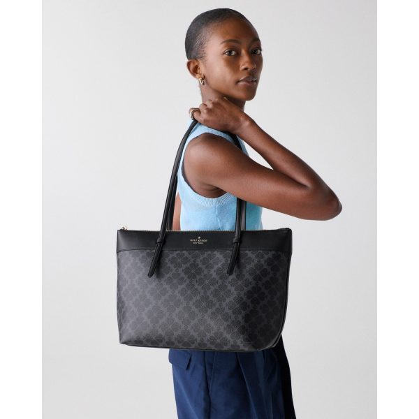 Kate Spade All Day Spade Flower Tote Bag Black lifestyle view