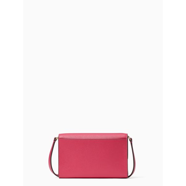 Kate Spade Brynn Small Flap Crossbody in Pink Ruby