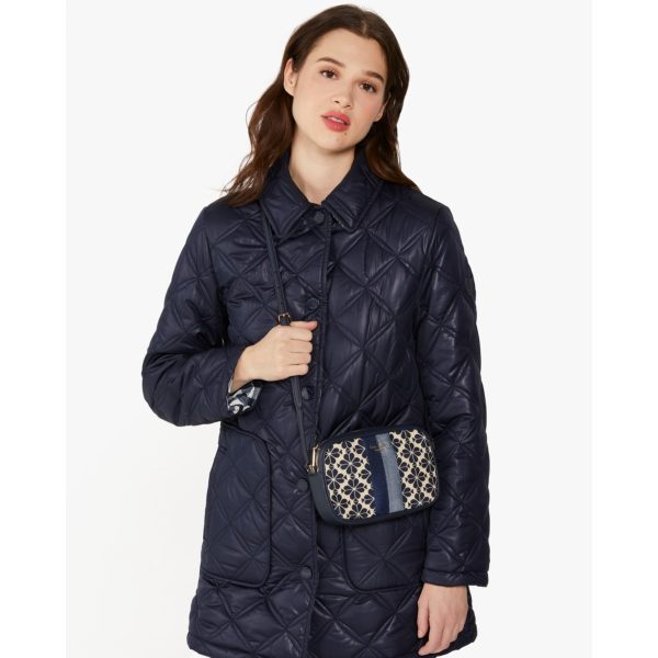 Kate Spade Everything Spade Flower Jacquard Mini Camera Bag Blue Multi