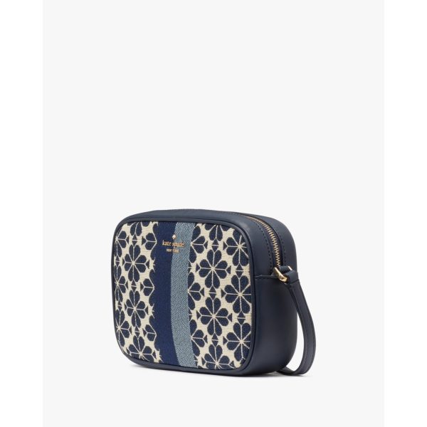 Kate Spade Everything Spade Flower Jacquard Mini Camera Bag Blue Multi