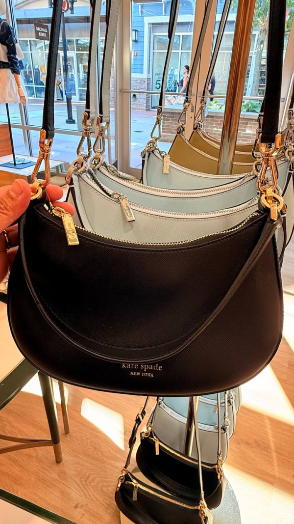 Kate Spade KK983 Paige Shoulder Bag in Black photographed in store