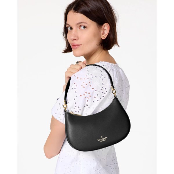 Kate Spade KK983 Paige Shoulder Bag in Black worn on shoulder