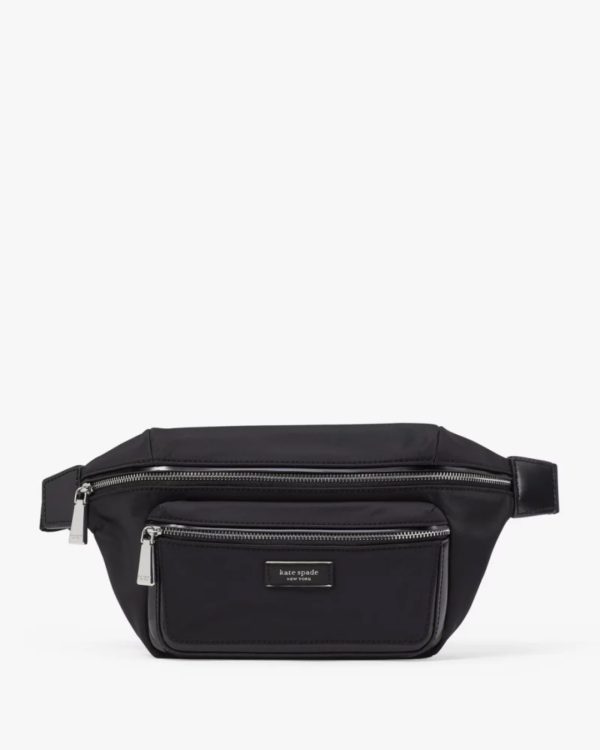 Kate Spade Sam Icon Ksnyl Nylon Medium Belt Bag Black - Preorder