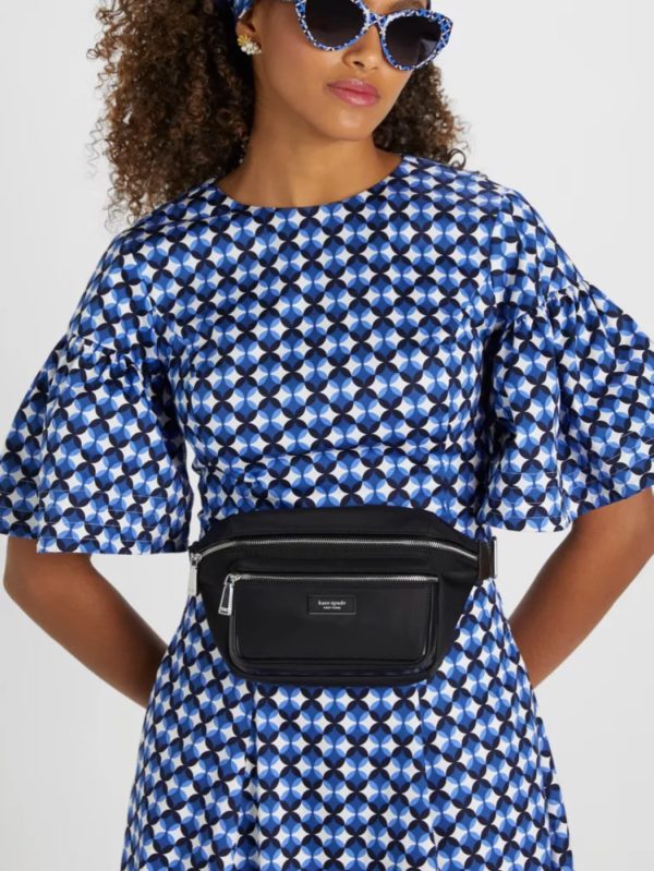 Kate Spade Sam Icon Ksnyl Nylon Medium Belt Bag Black - Preorder