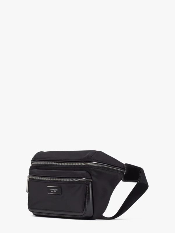 Kate Spade Sam Icon Ksnyl Nylon Medium Belt Bag Black - Preorder