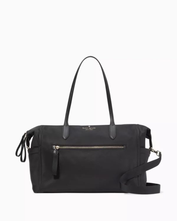 Kate Spade Chelsea Nylon Large Weekender Black - Preorder