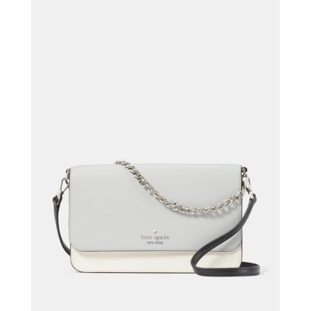 Kate Spade Madison Willow Convertible Crossbody in Platinum Grey Multi - Preorder