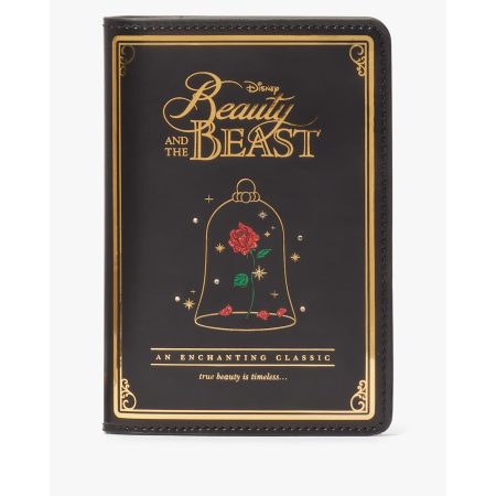 Kate Spade Disney X Kate Spade New York Beauty And The Beast Passport Holder in Black Multi - Preorder