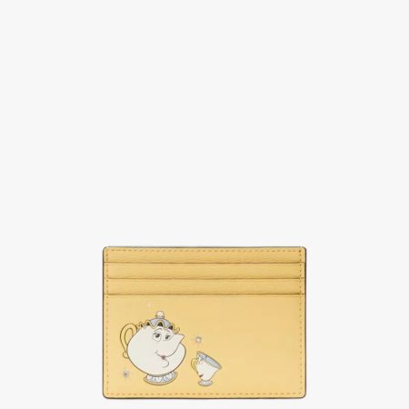 Kate Spade Disney X Kate Spade New York Beauty And The Beast Small Slim Card Holder Daybreak Multi - Preorder