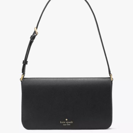 Kate Spade Staci Flap Medium Shoulder Bag Black - Preorder