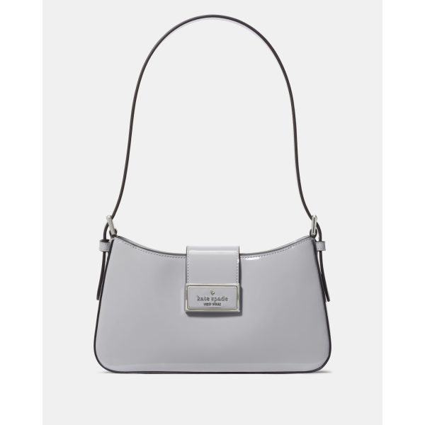 Kate Spade Reegan Patent Fabric Small Shoulder Bag in Pavement - Preorder