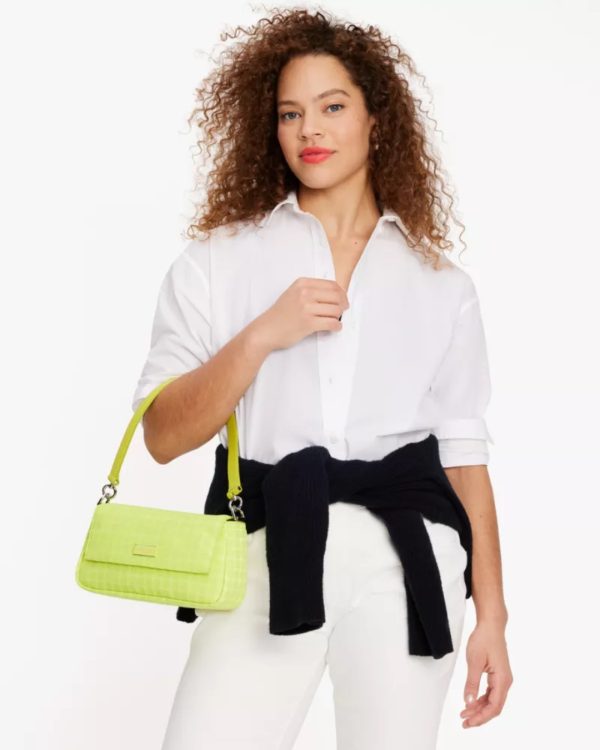 Kate Spade Noel Jacquard Convertible Crossbody Wasabi Multi - Preorder