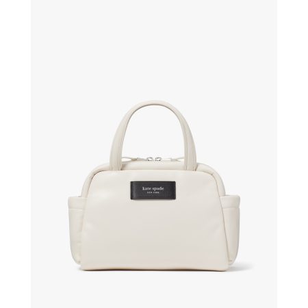 Kate Spade Puffed Satchel in Parchment - Preorder